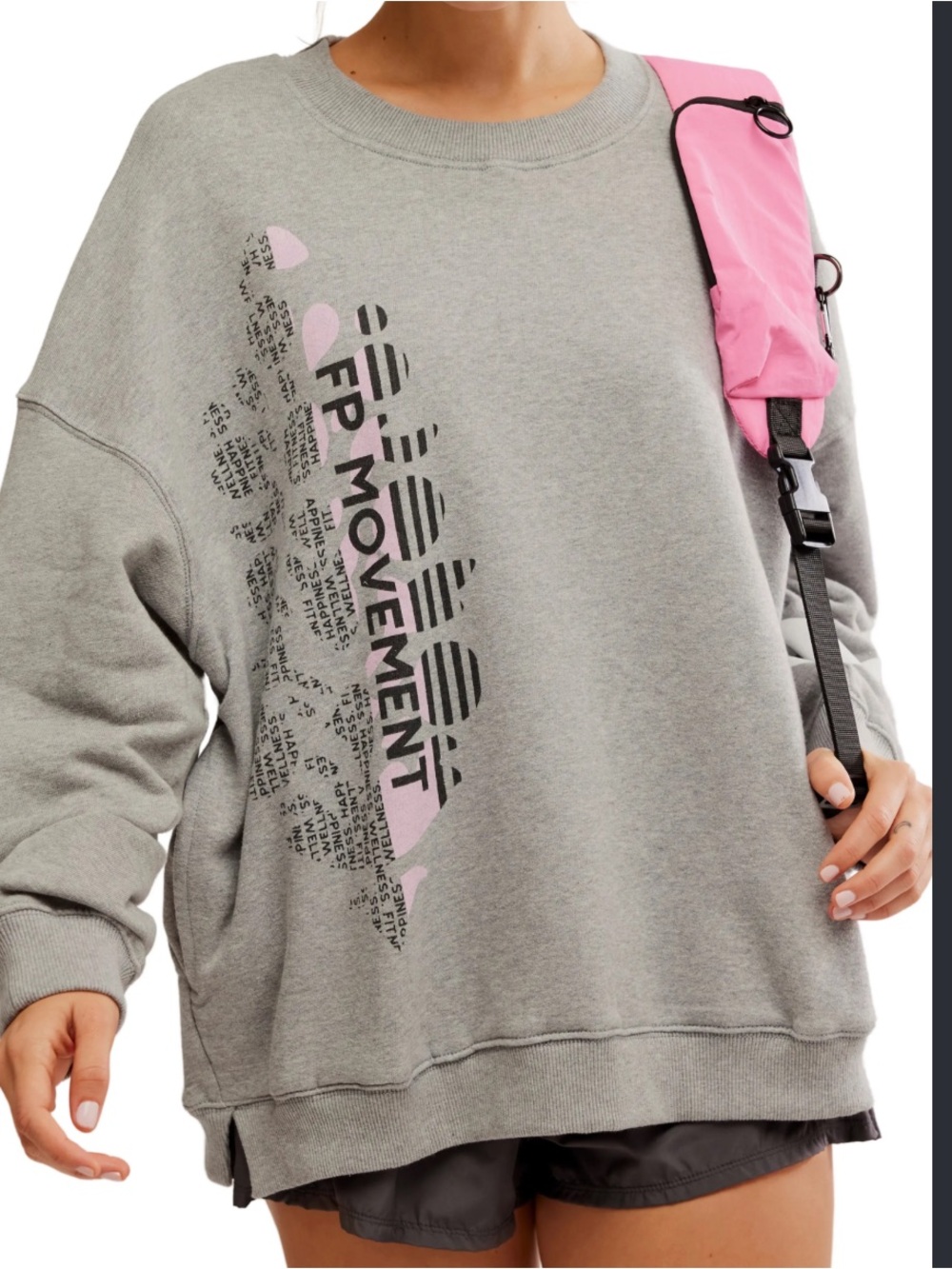 NWOT Free People FP Movement All Star Oversized Graphic Sweatshirt